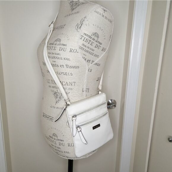 White multi pocket mini purse - Picture 1 of 13